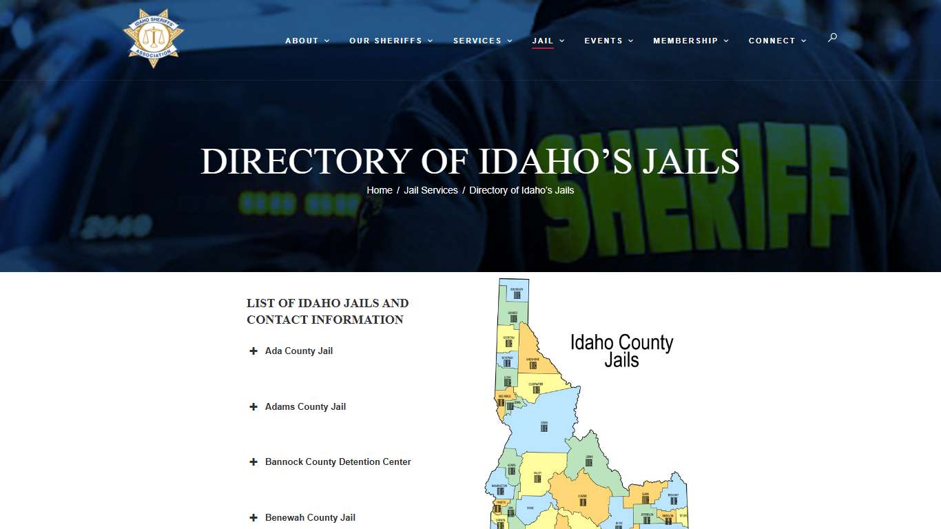 Directory of Idaho’s Jails – Idaho Sheriffs' Association