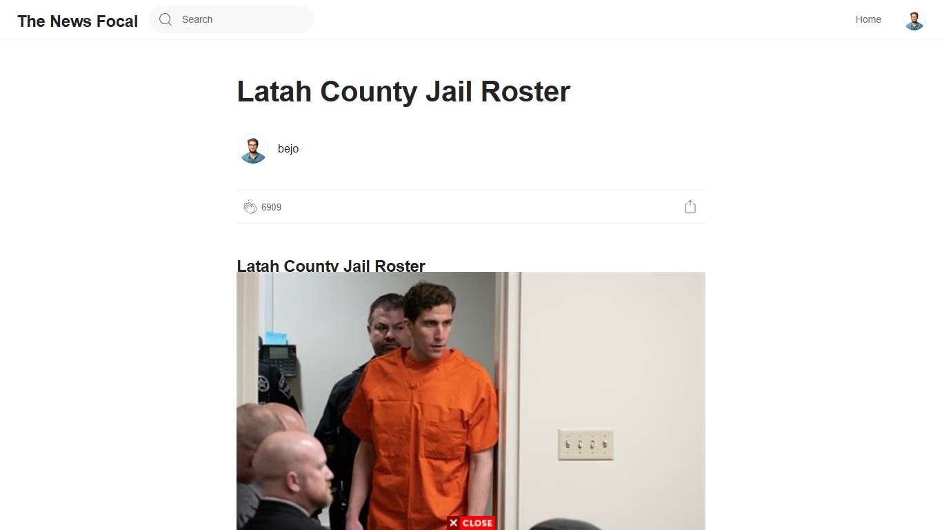 Latah County Jail Roster